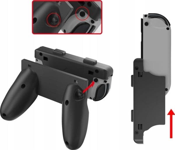 JYS håndtak til Joy-Con, svart