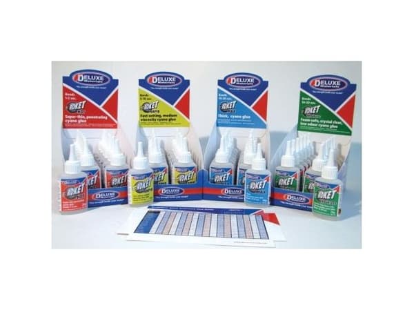 Deluxe Materials AD45, Blå, Vit