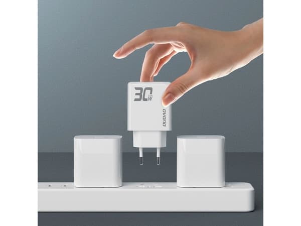 Dudao A30EU Adapter 30Watt GaN 1xUSB-C 1xUSB-A