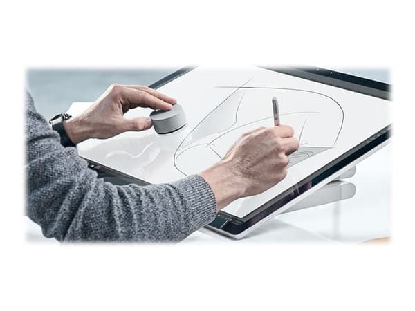 Microsoft Surface Dial - Markør - trådløs - Bluetooth 4.0 - magnesium - kommersiell - for Surface Book, Laptop, Pro 4, Pro 7, Studio, Studio 2