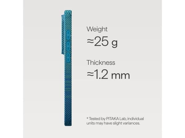 Pitaka Edge Case Lucid Blue (Aaron Button) för Samsung Galaxy S26 Ultra
