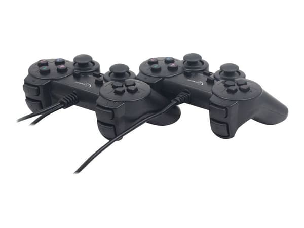 GEMBIRD JPD-UDV2-01 - Gamepad - 10 knapper - kabling (pakke med 2) - for PC
