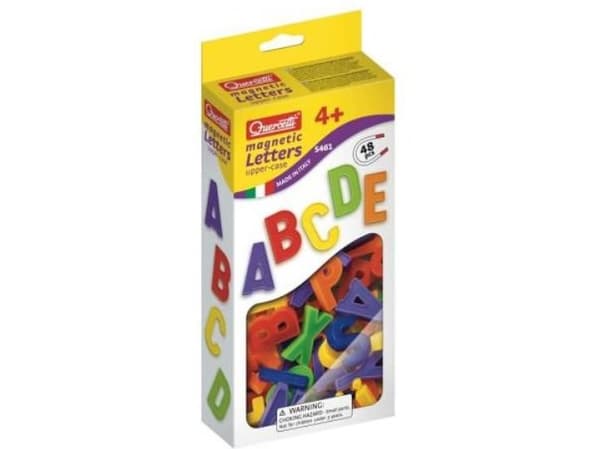 Quercetti store magnetiske bokstaver, 48 elementer (040-5461)