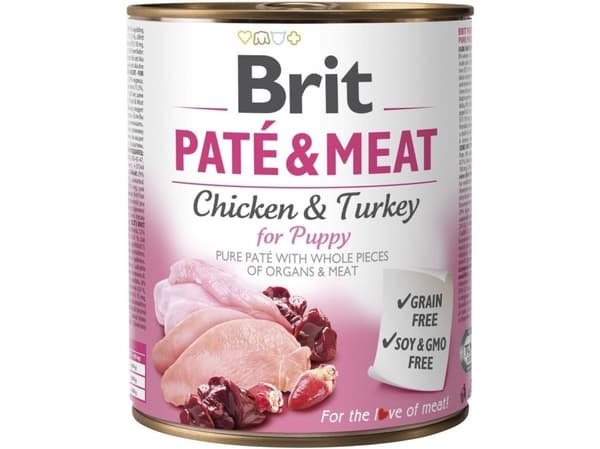 BRIT Paté & Meat Valp - 800g