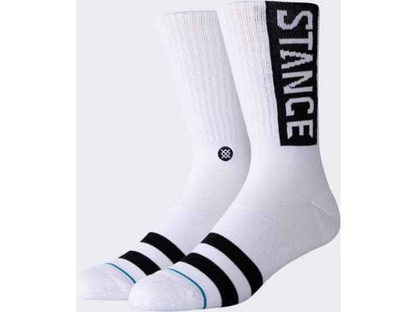 Stance Stance OG Crew Sokker 1 Par Hvit