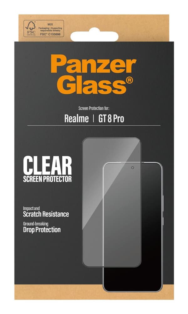 PANZERGLASS SCREEN PROTECTOR REALME GT 8 PRO BLACK FRAME UWF