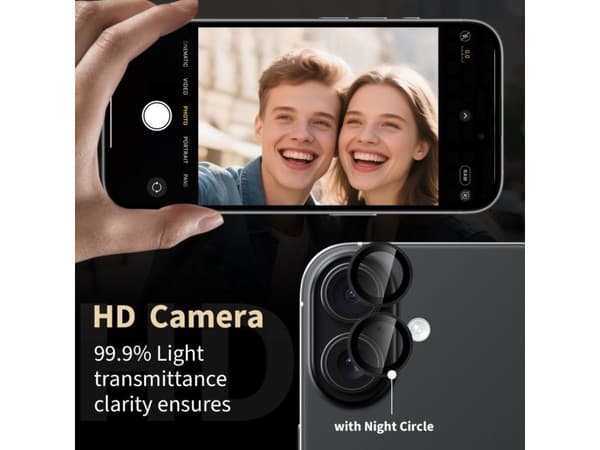 Tech-Protect CAMRING FIT+ iPhone 17 skydd svart
