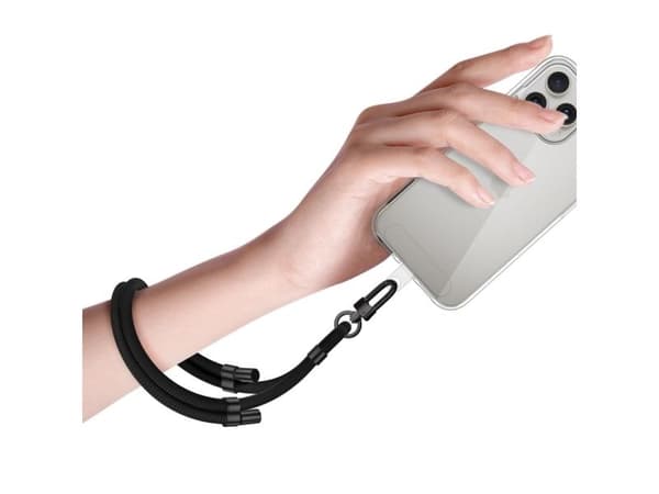 Lanyard til telefon Tech-Protect C4S, svart