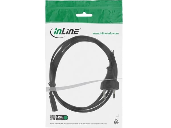InLine 4043718101160, 2 m, CEE7/16, C7 coupler