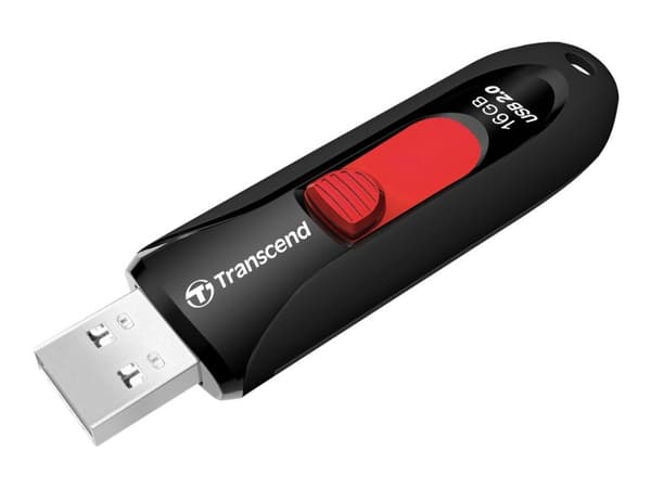 Transcend JetFlash 590 - USB-flashstasjon - 16 GB - USB 2.0