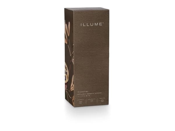 ILLUME Woodfire duftpinner, Brun