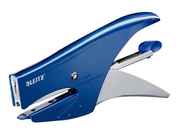 Stiftemaskin Leitz 5547 15 ark metallic blå