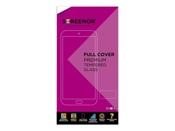 Screenor 16035, Apple, iPhone 12 Pro Max, Musta, Läpinäkyvä, 1 kpl