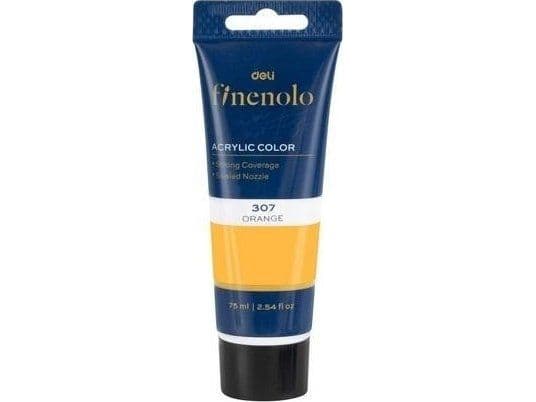 Finenolo akrylfärg 75 ml orange DELI