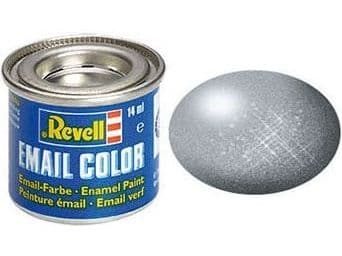 Emalj 14 ml. stål metallic
