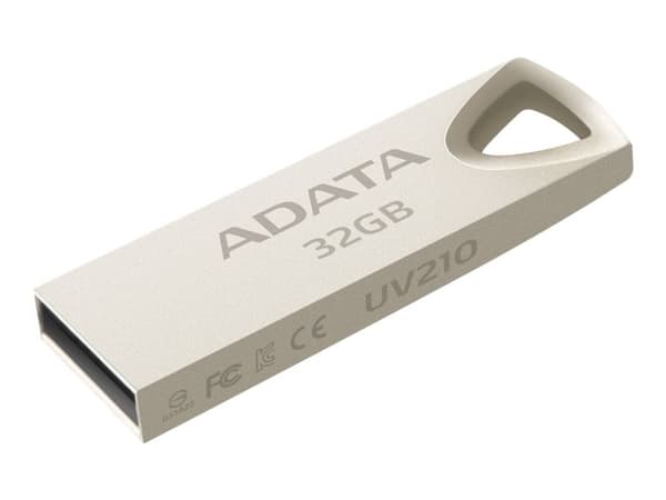ADATA UV210 - USB-flashstasjon - 32 GB - USB 2.0 - gyllen