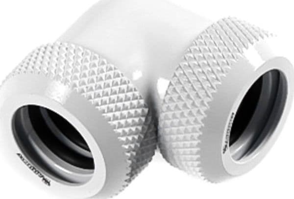 Barrow Multi-Link Adapter 90 grader 12mm OD til 12mm OD Hardtube - hvit