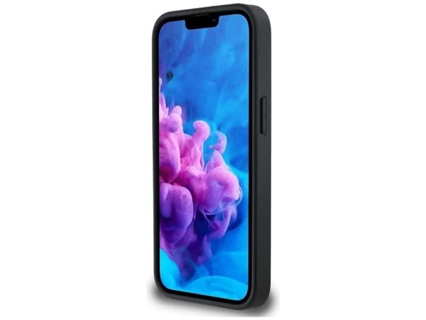 BMW skinn hot stamp-deksel til iPhone 16e - sort