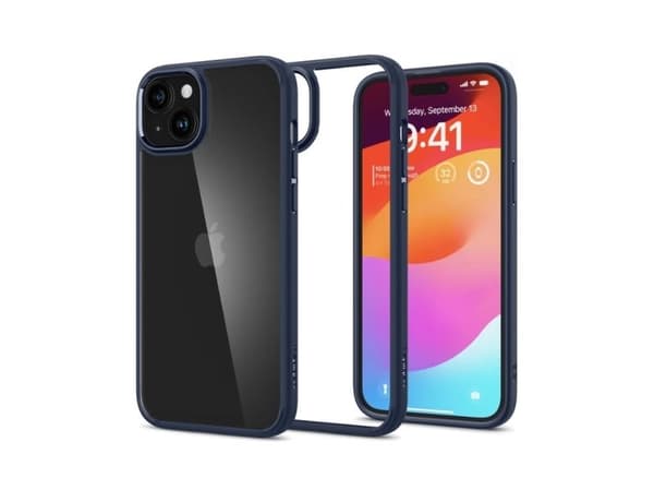Spigen Crystal Hybrid, navy blue - iPhone 15 Plus