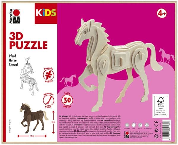 Marabu KiDS Pferd 3D-palapeli
