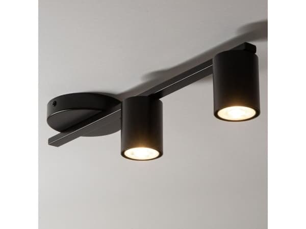 Sigma innfelt taklampe Sky rør til kontor sort