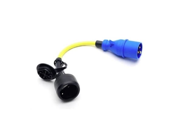 Adapternsladd 16A/250V CEE-stickkontakt/Schuko-koppling