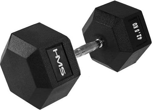 HMS hantel Hex Pro gummerad 1 x 42,5 kg