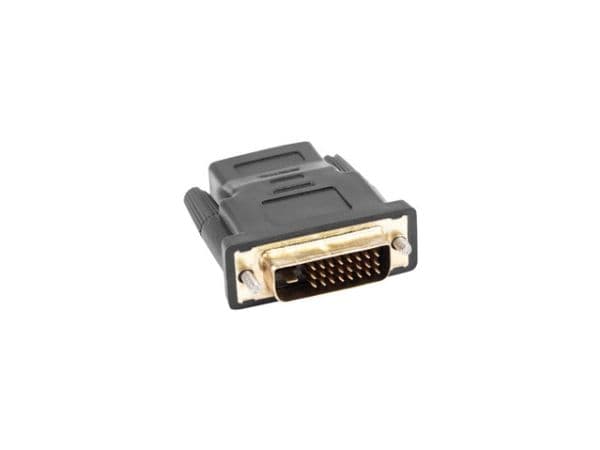 Lanberg - Videoadapter - dobbeltlink - DVI-D han til HDMI hun - sort - tommelskruer, 1080p support