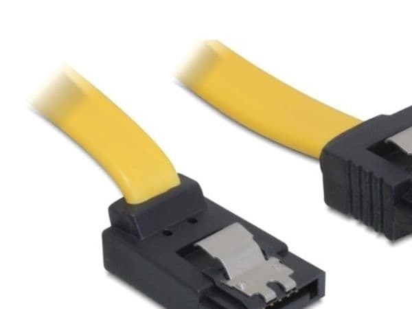 DeLOCK 0.2m SATA Cable, 0,2 m, Keltainen