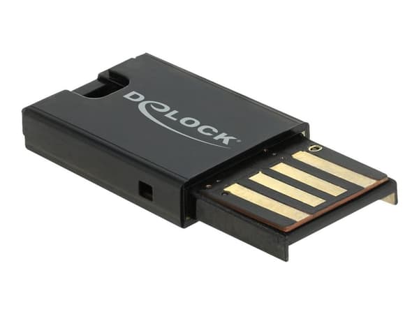 Delock - Kortleser (microSD, microSDHC, microSDXC, microSDHC UHS-I, microSDXC UHS-I, microSDHC UHS-II, microSDXC UHS-II) - USB 2.0