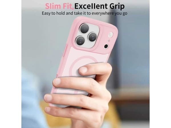 Tech-Protect MagMat MagSafe-etuiet til iPhone 17 Pro Max – rosa