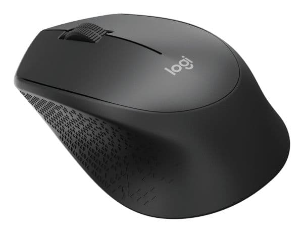 Logitech M280, Ambidextrous, Optisk, RF Trådlös, 1000 DPI, Svart