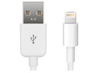 MicroConnect - Lightning-kabel - Lightning hane till USB hane - 50 cm - vit