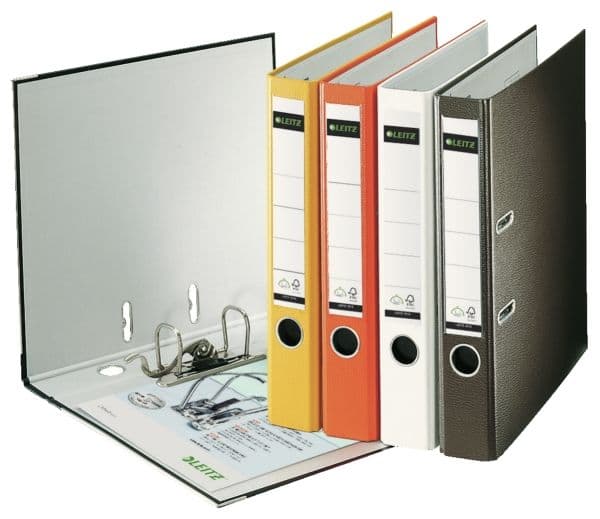 Brevmappar Leitz 180° PP A4 50mm vit - (10 st.)