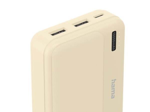 Hama Pocket 10, 10000 mAh, Lithium Polymer (LiPo), Sand