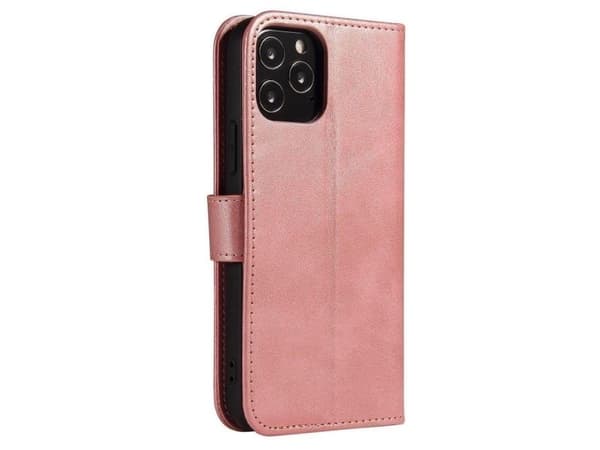 Magnetfodral elegant skydd med lock och stativfunktion för Poco M4 Pro 5G rosa