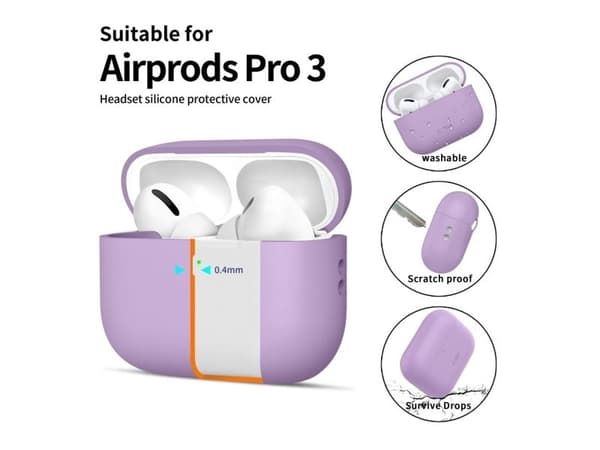 Tech-Protect TECH-PROTECT silikonetui for Apple AirPods Pro 3 Lavender