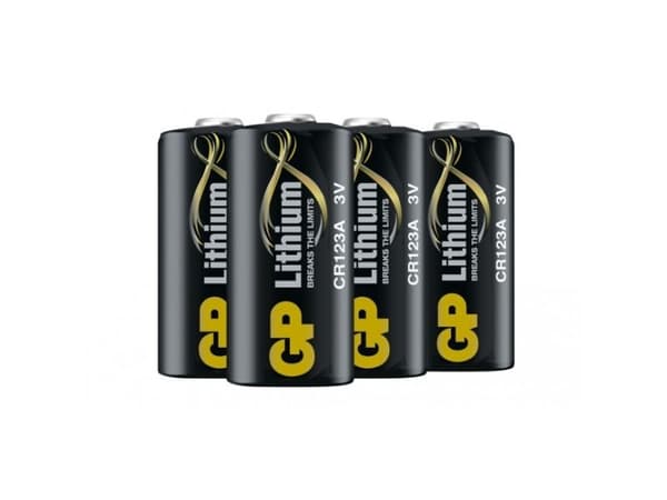GP Pro Lithiumbatteri, CR 123A, 4-pak