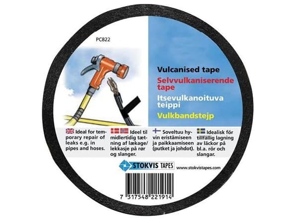 Tejp självfusing 25 mm 10 m svart