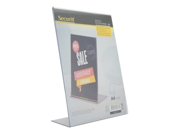 Securit® L-formad A4 ram i akryl
