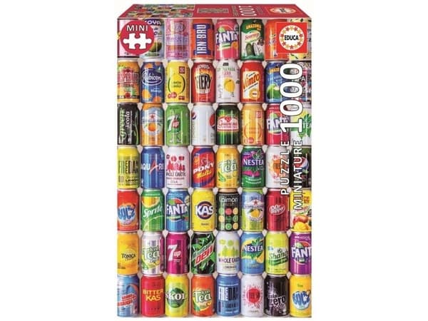 Educa 1000 Soft Cans-figursett (miniatyr)