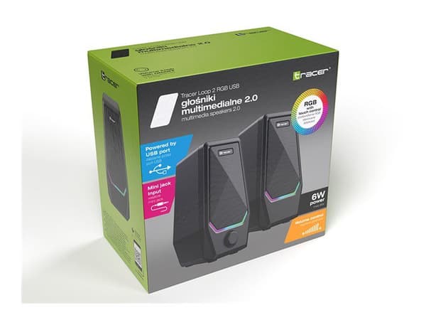 Tracer Loop 2 - Högtalare - för persondator - 2.0-kanals - 6 watt (Total)