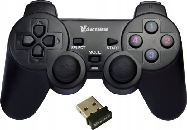 Vakoss GP-3925BK spil-controller Sort RF Gamepad Analog/digital PC, Playstation 3