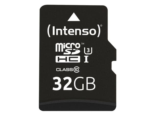 Intenso - Flashminnekort (microSDHC til SD-adapter inkludert) - 32 GB - UHS Class 1 / Class10 - microSDHC UHS-I