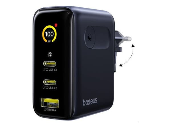Baseus E0121B00, Innendørs, AC, 240 V, Blå, Svart