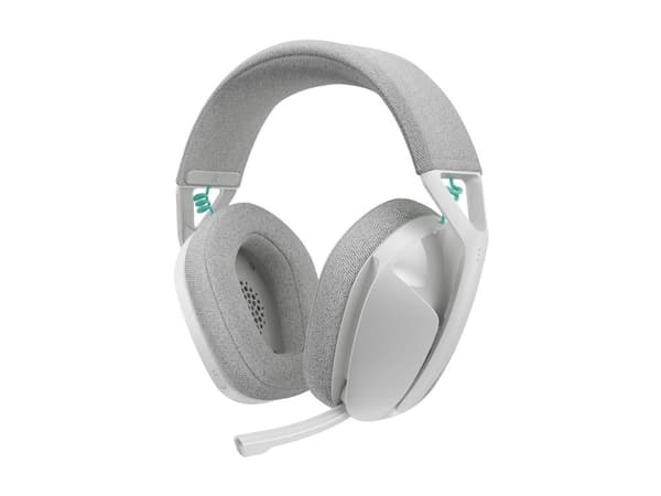 Logitech G G321 - Hodesett - full størrelse - Bluetooth / LIGHTSPEED - trådløs - USB-A via Bluetooth-adapter - hvit