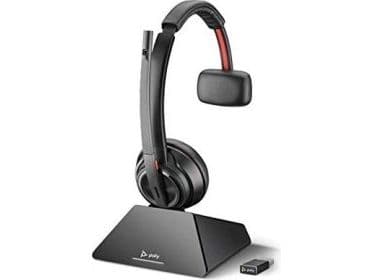Poly Savi 8210 UC - Microsoft - headset - på örat - DECT 6.0 - trådlös - Certifierad för Microsoft-teams