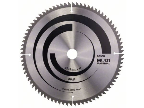 Bosch Multi Material - Sirkelformet sagblad - for multiformål - 305 mm - 80 tenner