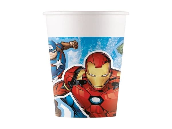 Avengers pappmuggar, 8 st