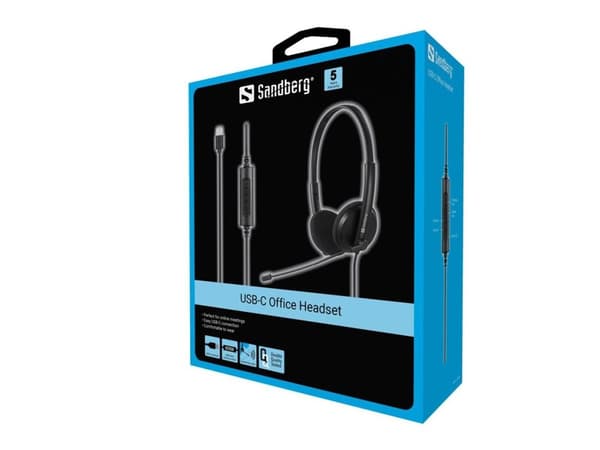 Sandberg - Hodesett - on-ear - kablet - USB-C